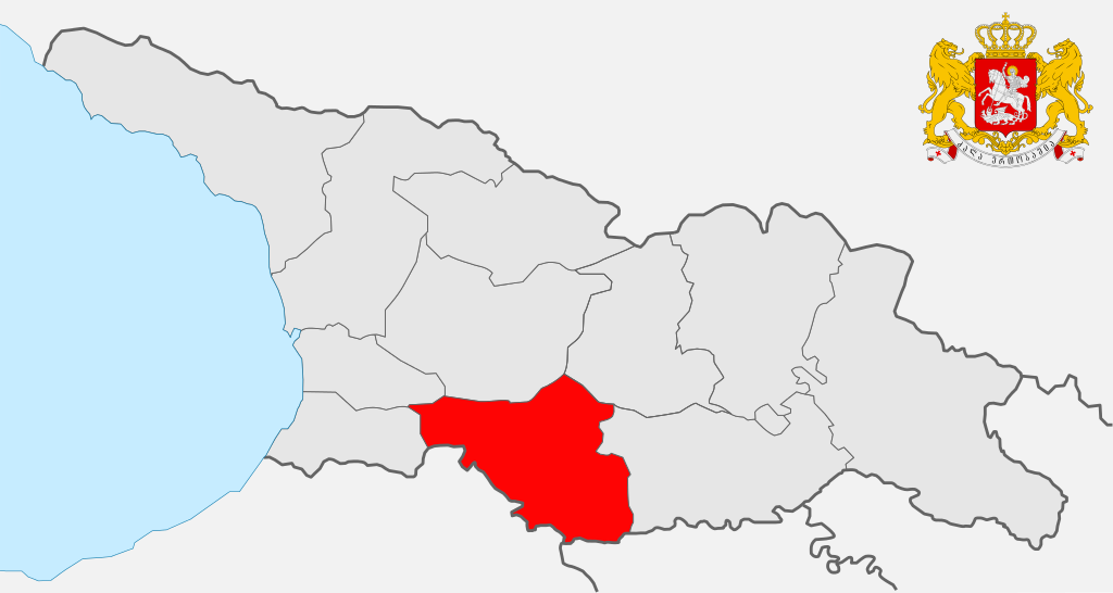 Самцхе-Джавахети на карте Грузии