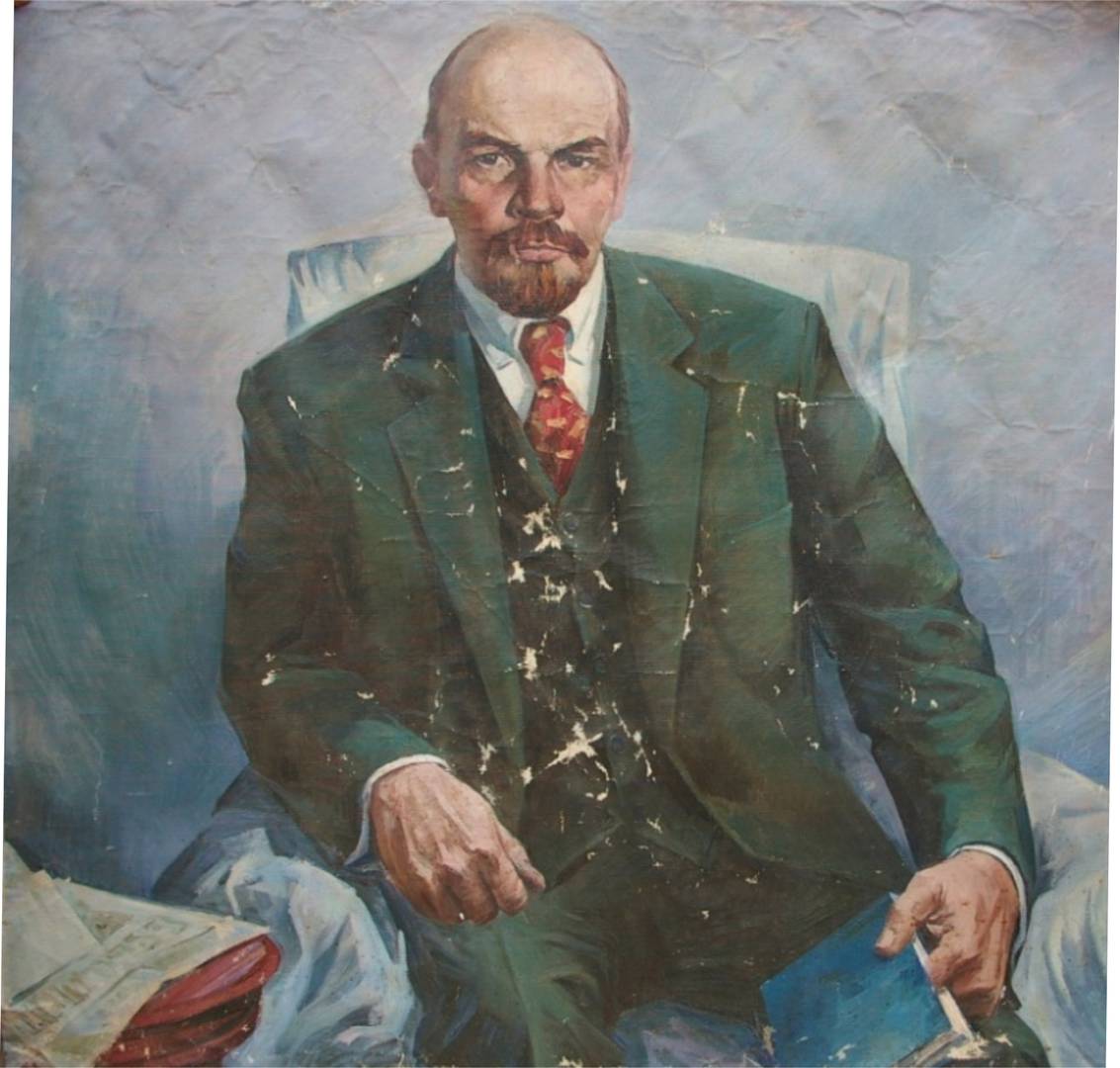 Каркоц В.С. Портрет Ленина. 1926 г. Фрагмент