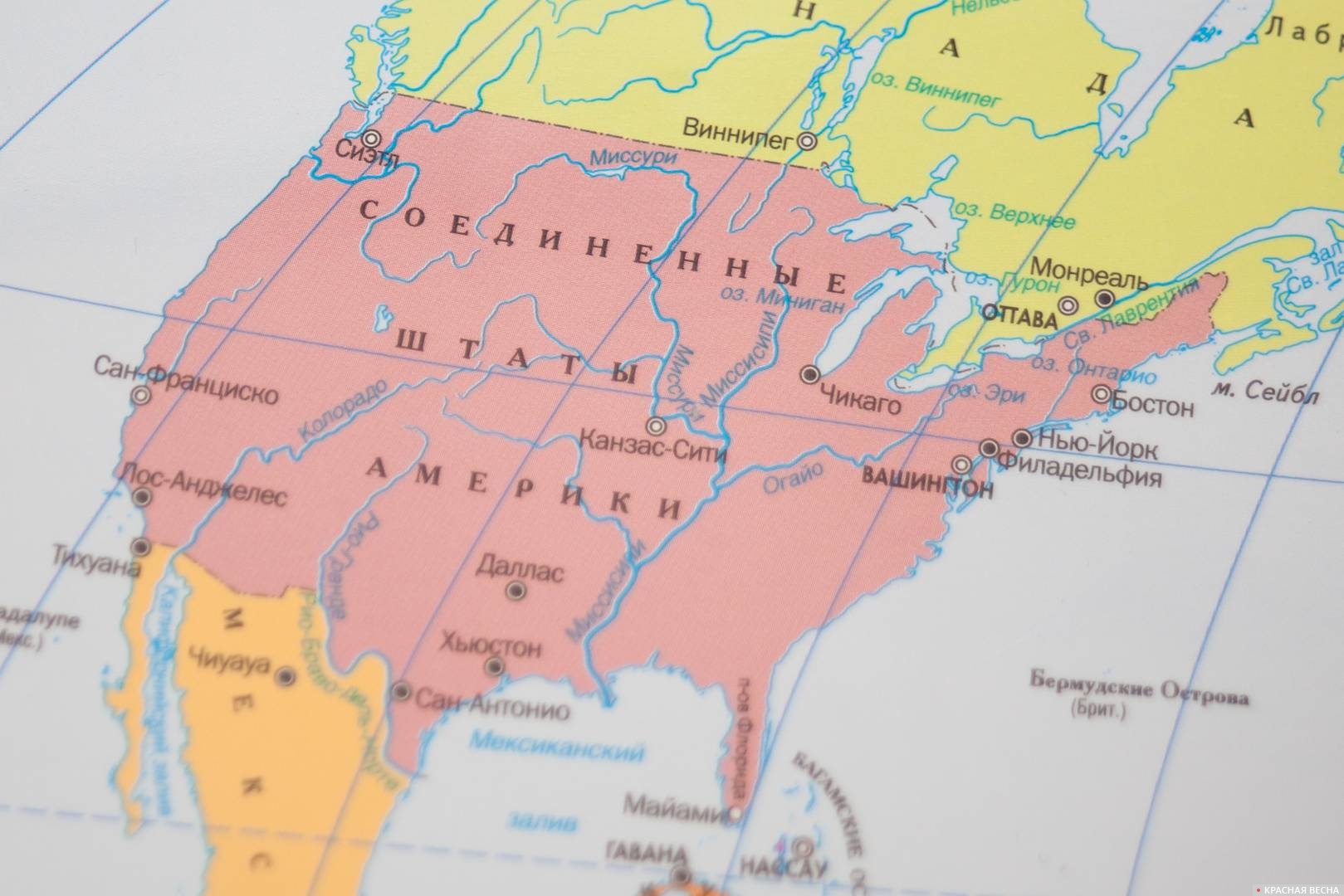 США на карте мира