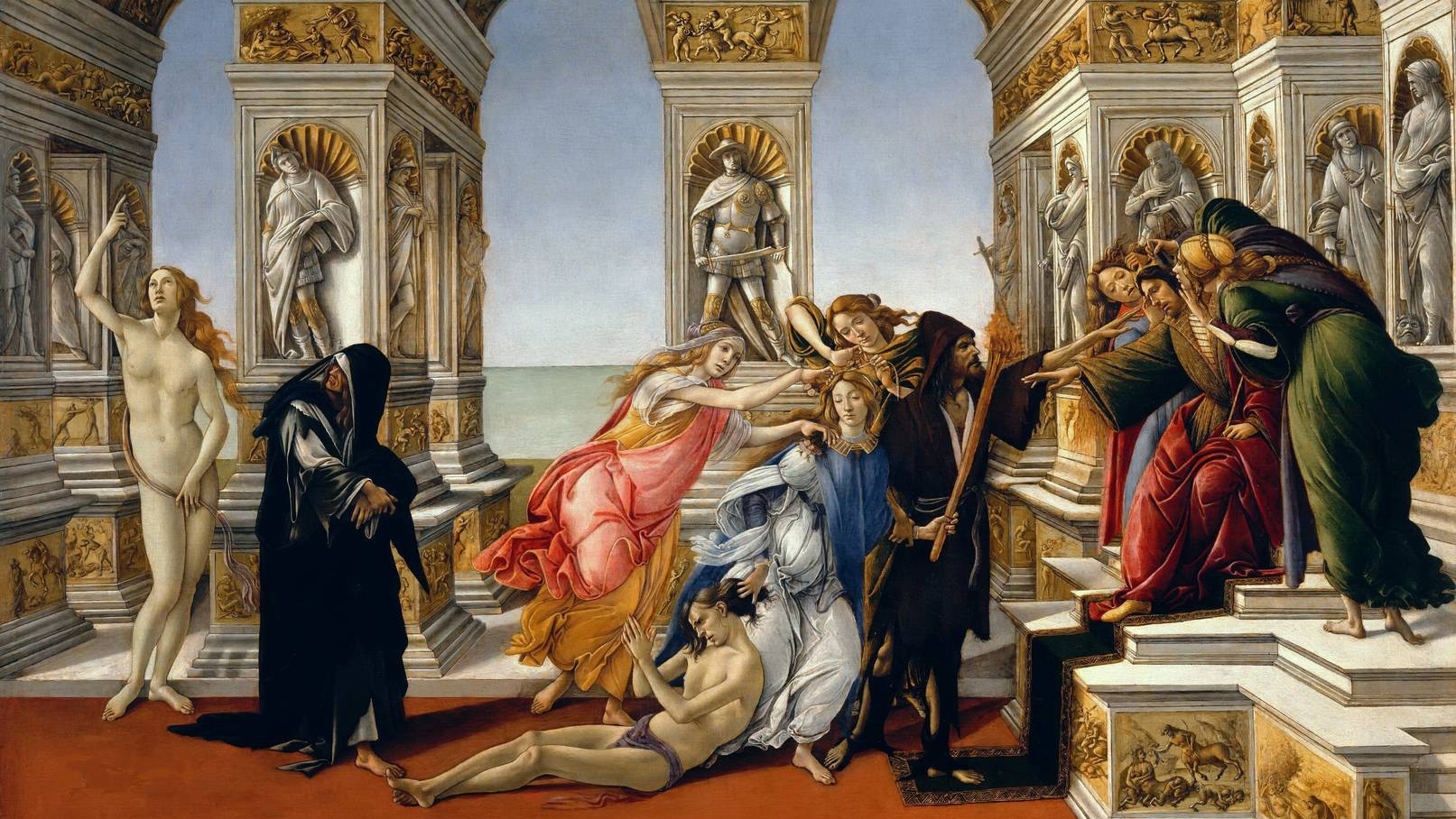 Сандро Ботичелли. Аллегория клеветы. 1497