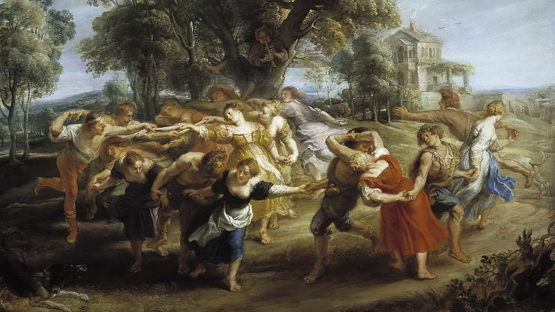 Питер Рубенс. Крестьянский танец. 1630