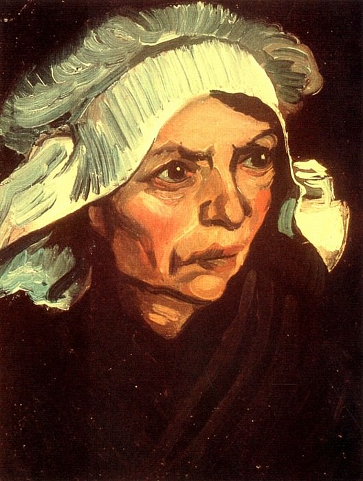 Голова крестьянки в белом чепце (1853-1890)