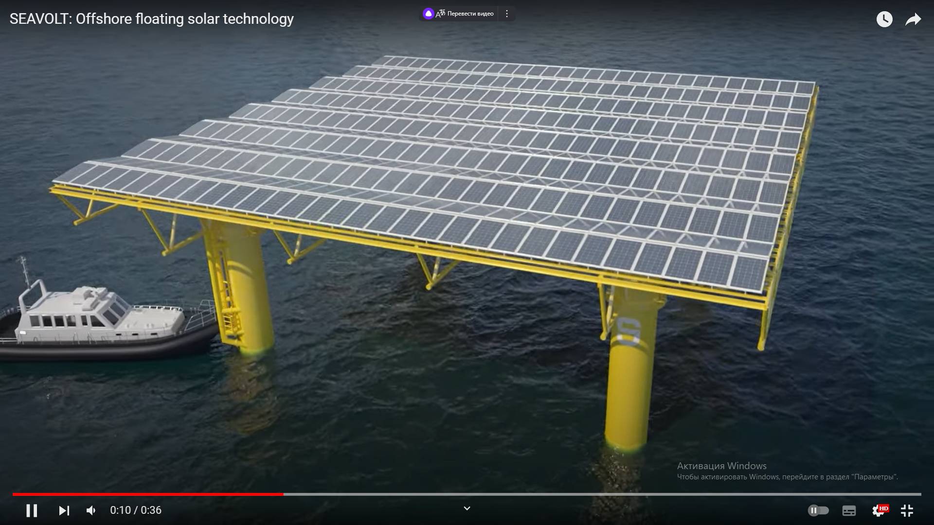 Цитата из видео «SEAVOLT: Offshore floating solar technology» пользователя Jan De Nul Group, youtube.com