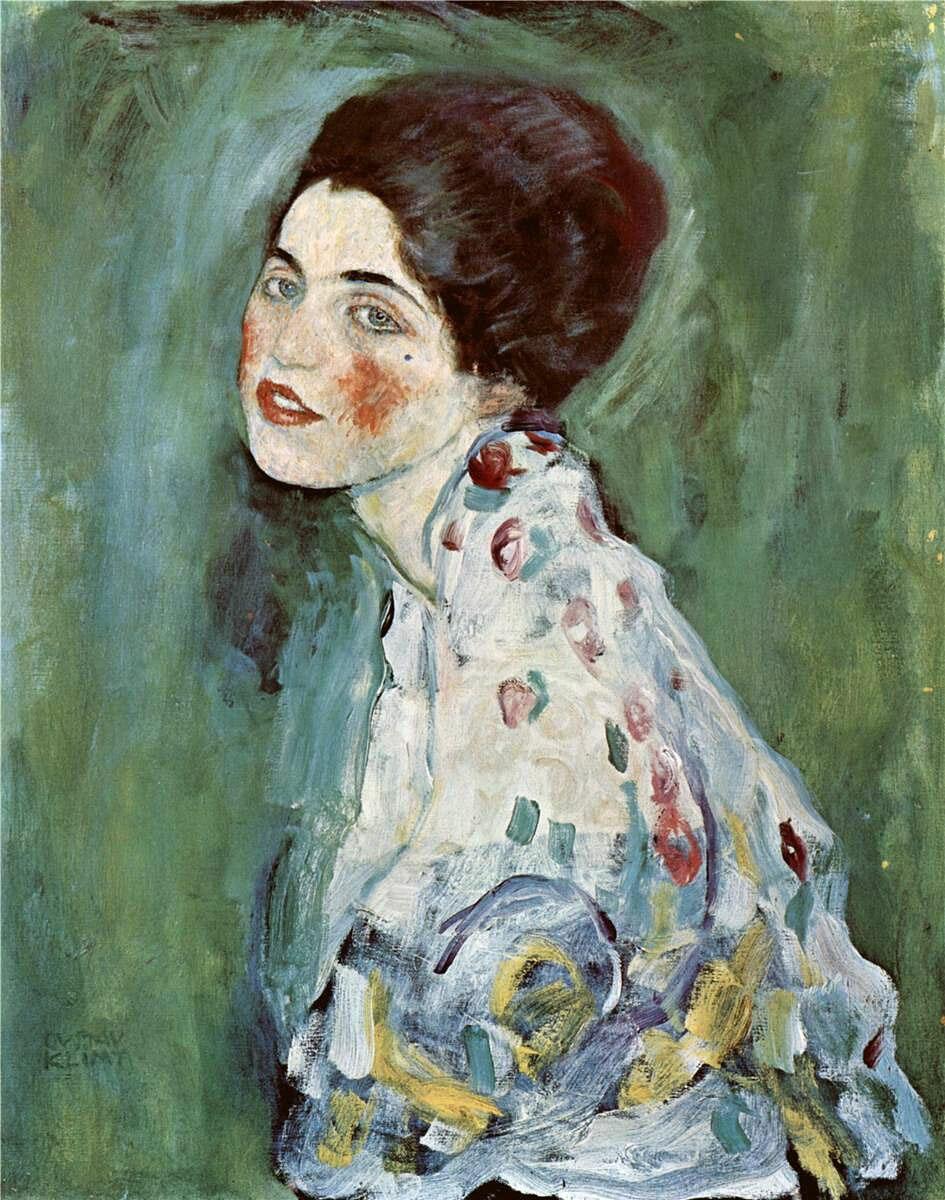 Густав Климт.  «Портрет дамы». 1916-1917
