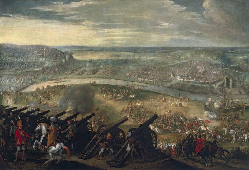 Осада Эстергома в 1543 году. Себастьян Вранкс. 17 век