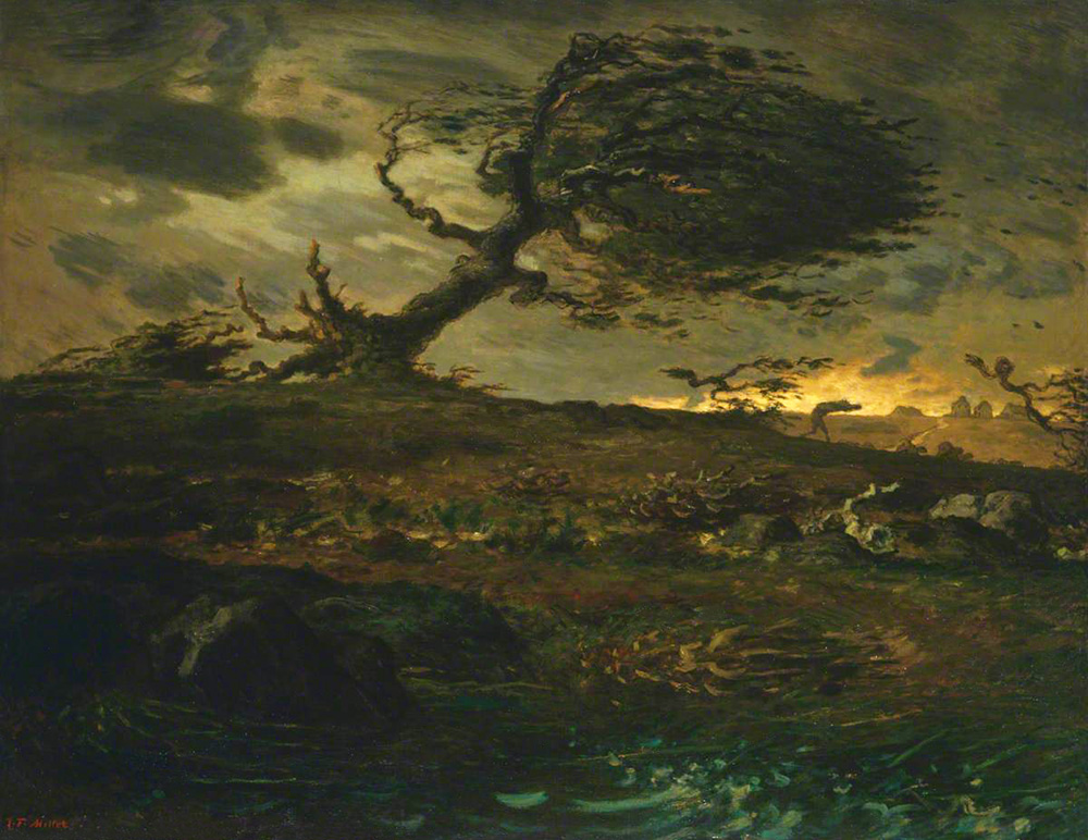 Жан Франсуа Милле. Порыв ветра. 1873