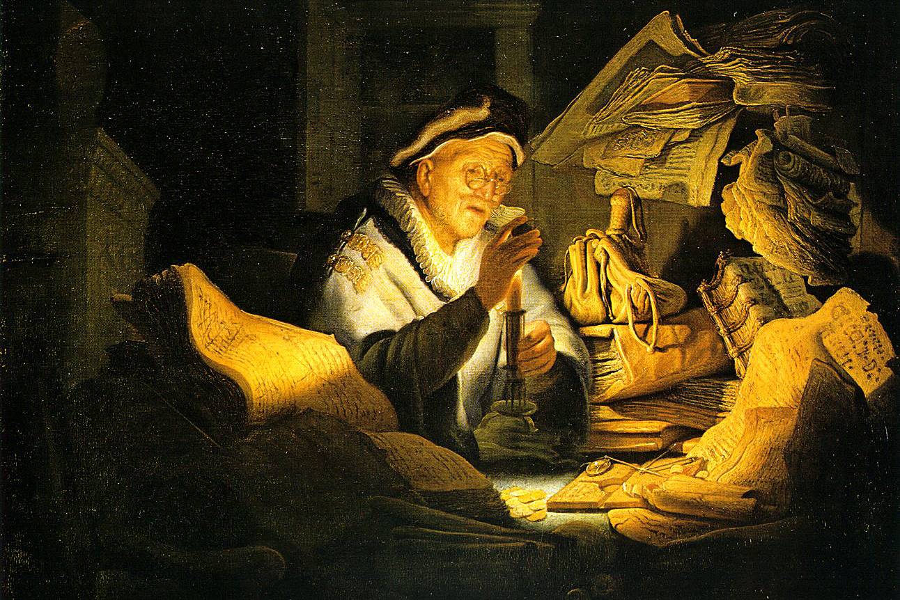 Рембрандт. Притча о богаче. 1627