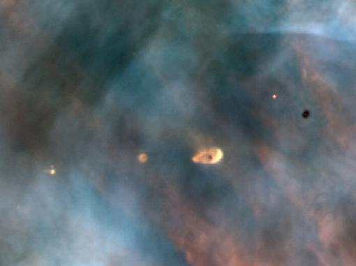 Протопланетный диск в туманности Ориона