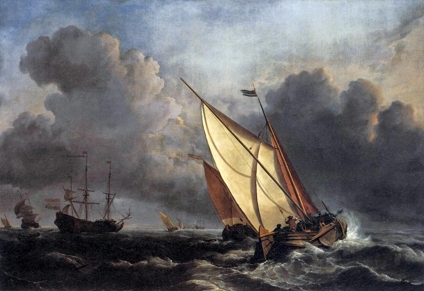 Джозеф Тернер. Рыболовная лодка во время шторма. XIX век