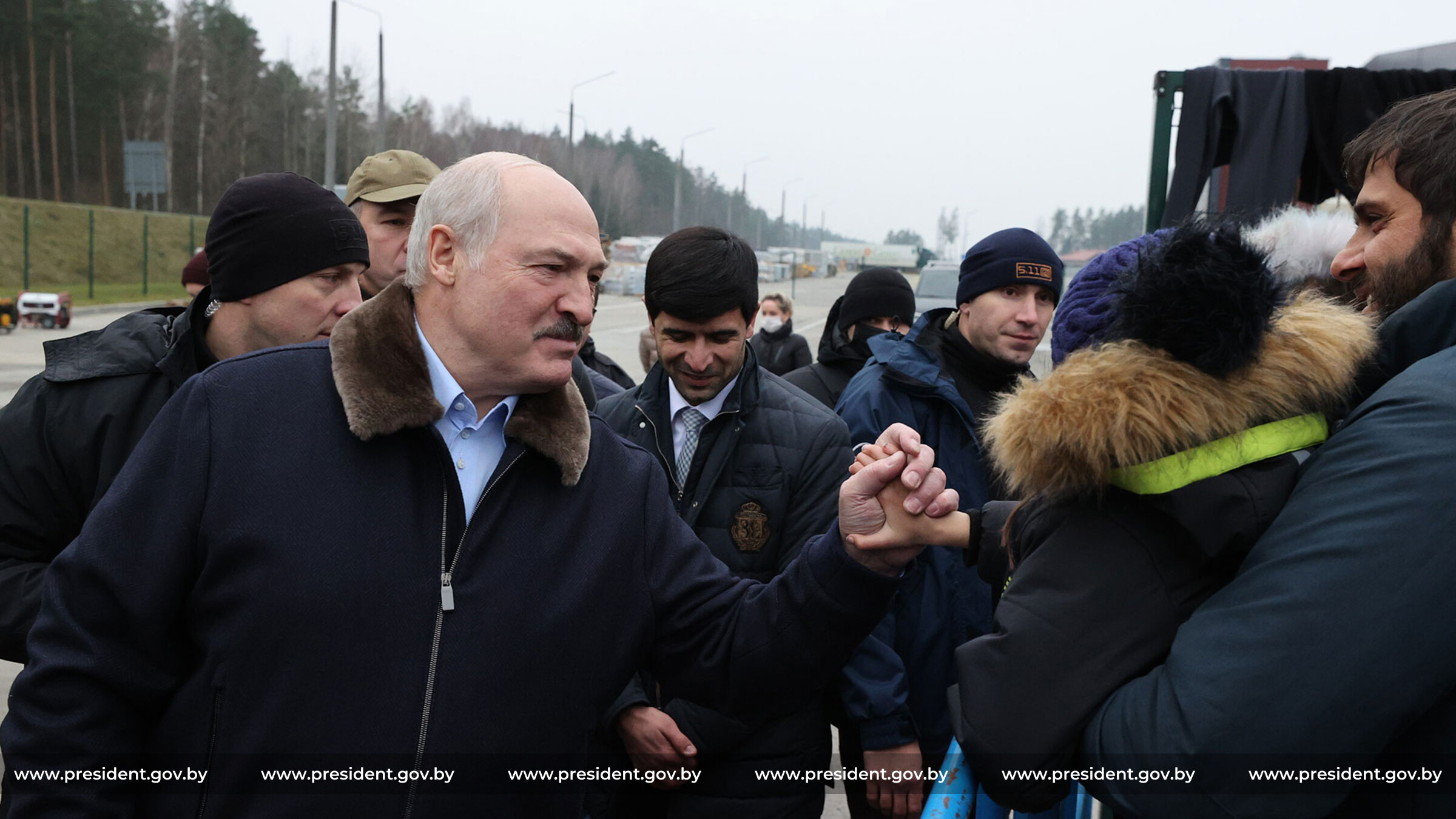 Александр Лукашенко посетил транспортно-логистический центр на белорусско-польской границе