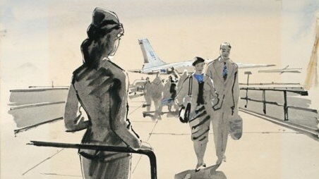Б. В. Власов. На аэродроме. 1961