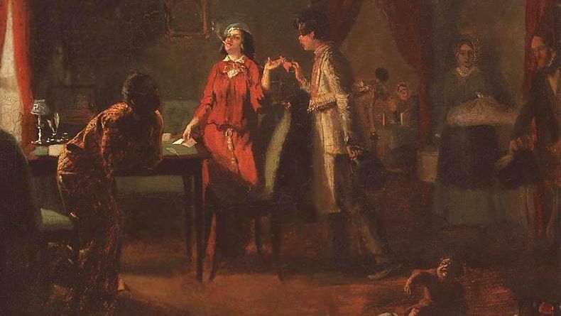 Павел Федотов. Жена-модница (Львица. Эскиз). 1849