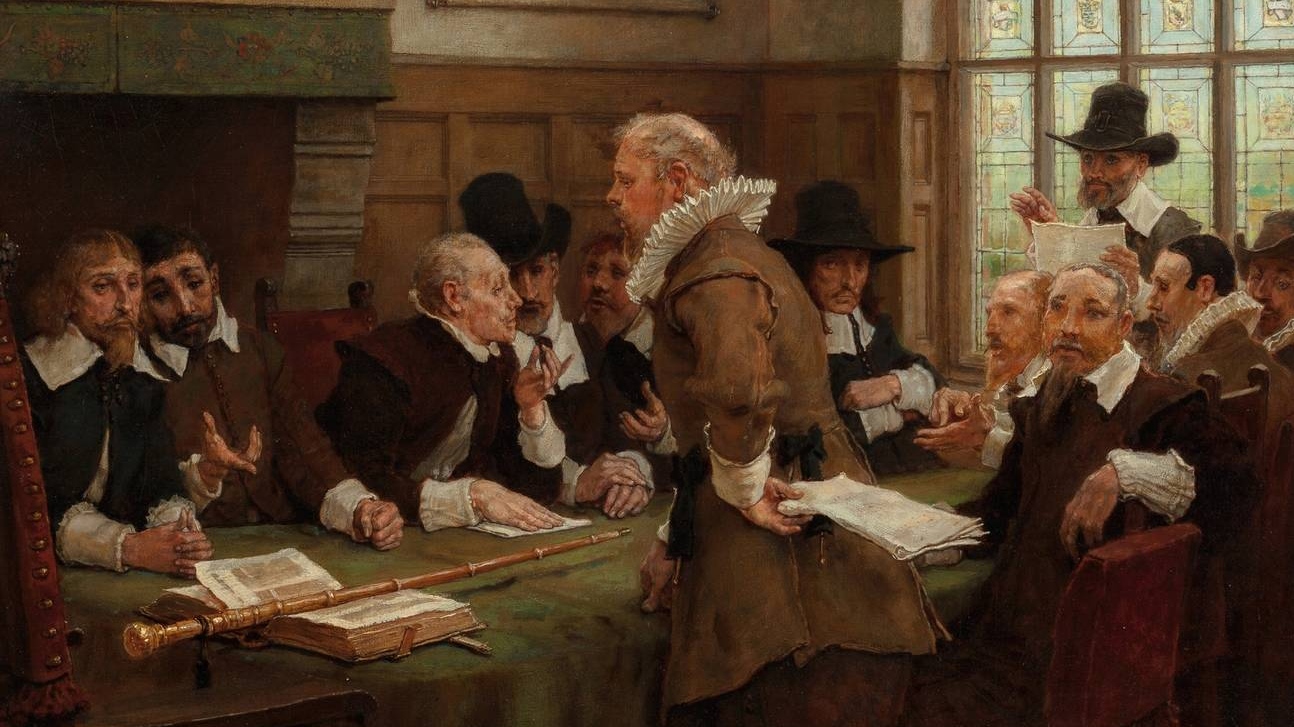 Джордж Генри Ботон. Переговорщики (фрагмент). 1887
