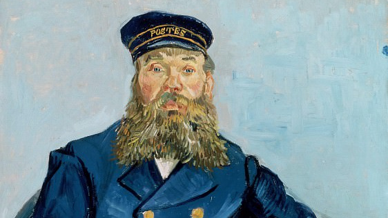 Винсент Ван Гог. Портрет почтальона Жозефа Рулена.