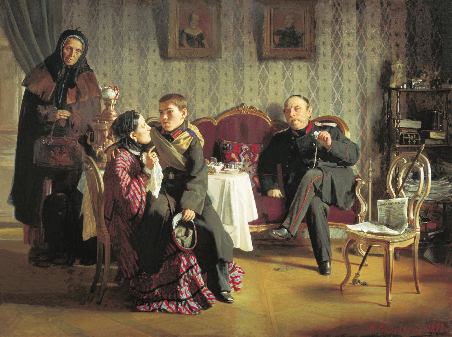 Алексей Корзухин. Разлука. 1872