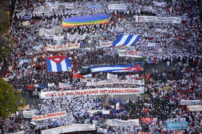 Первомайская демонстрация на Кубе