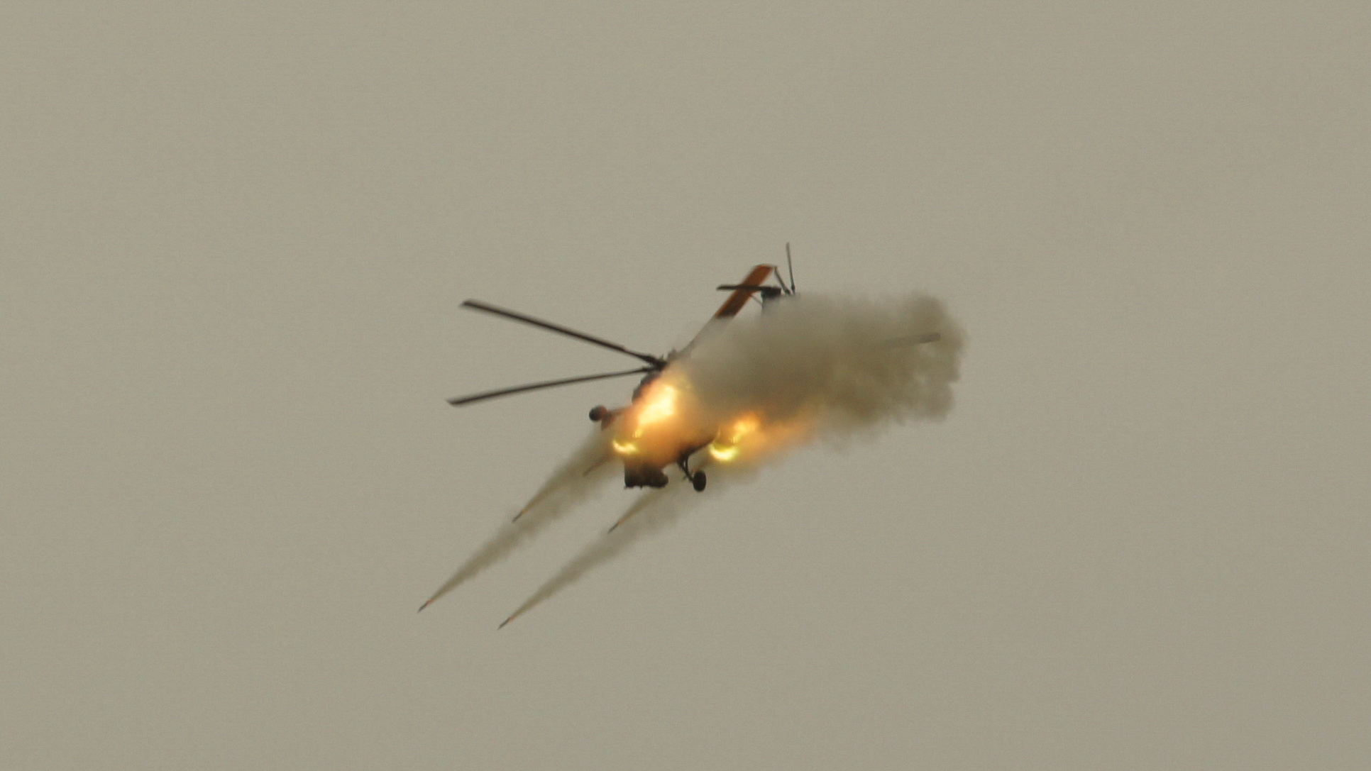 Падение вертолета Ми-28Н