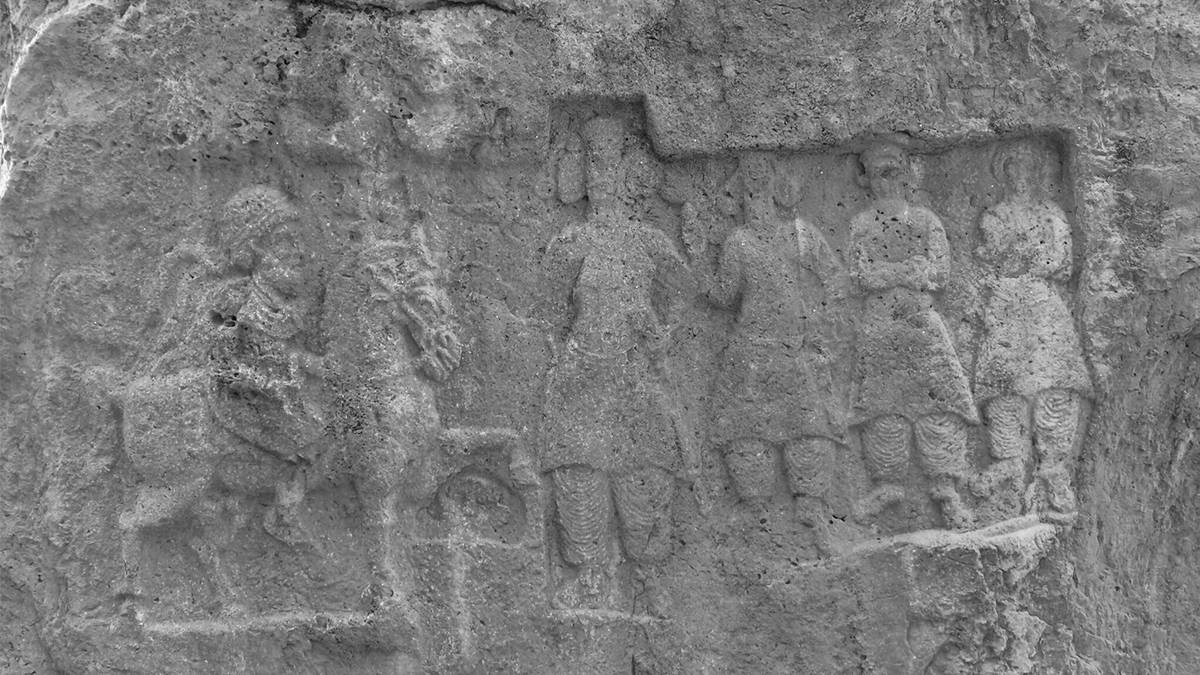 Пример наскального изображения в эпоху Парфянского царства