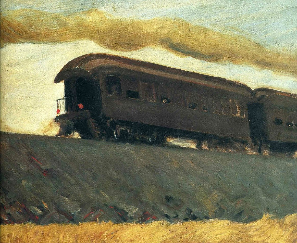 Эдвард Хоппер. Железнодорожный поезд. 1908