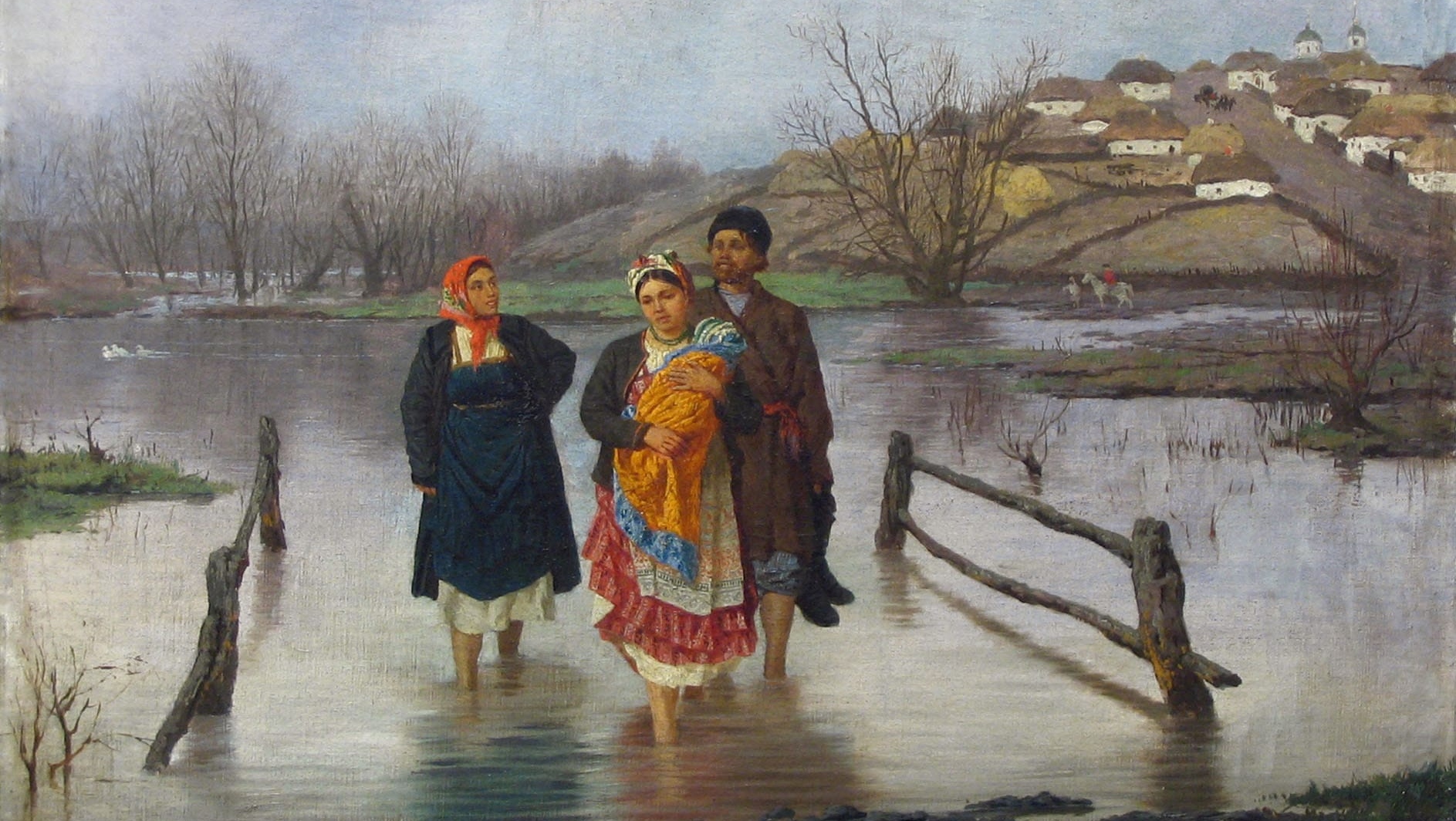 Константин Трутовский. В половодье (фрагмент). Ранее 1893 г.