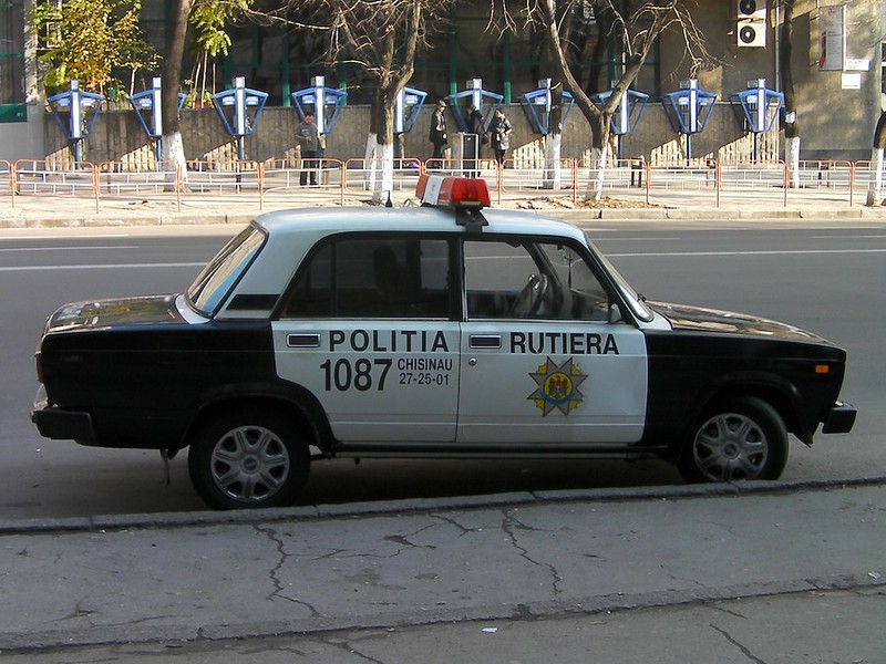Молдавская полиция в Кишиневе