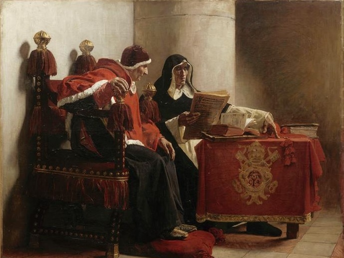 Жан-Поль Лоран. Папа и Инквизитор (фрагмент). 1882