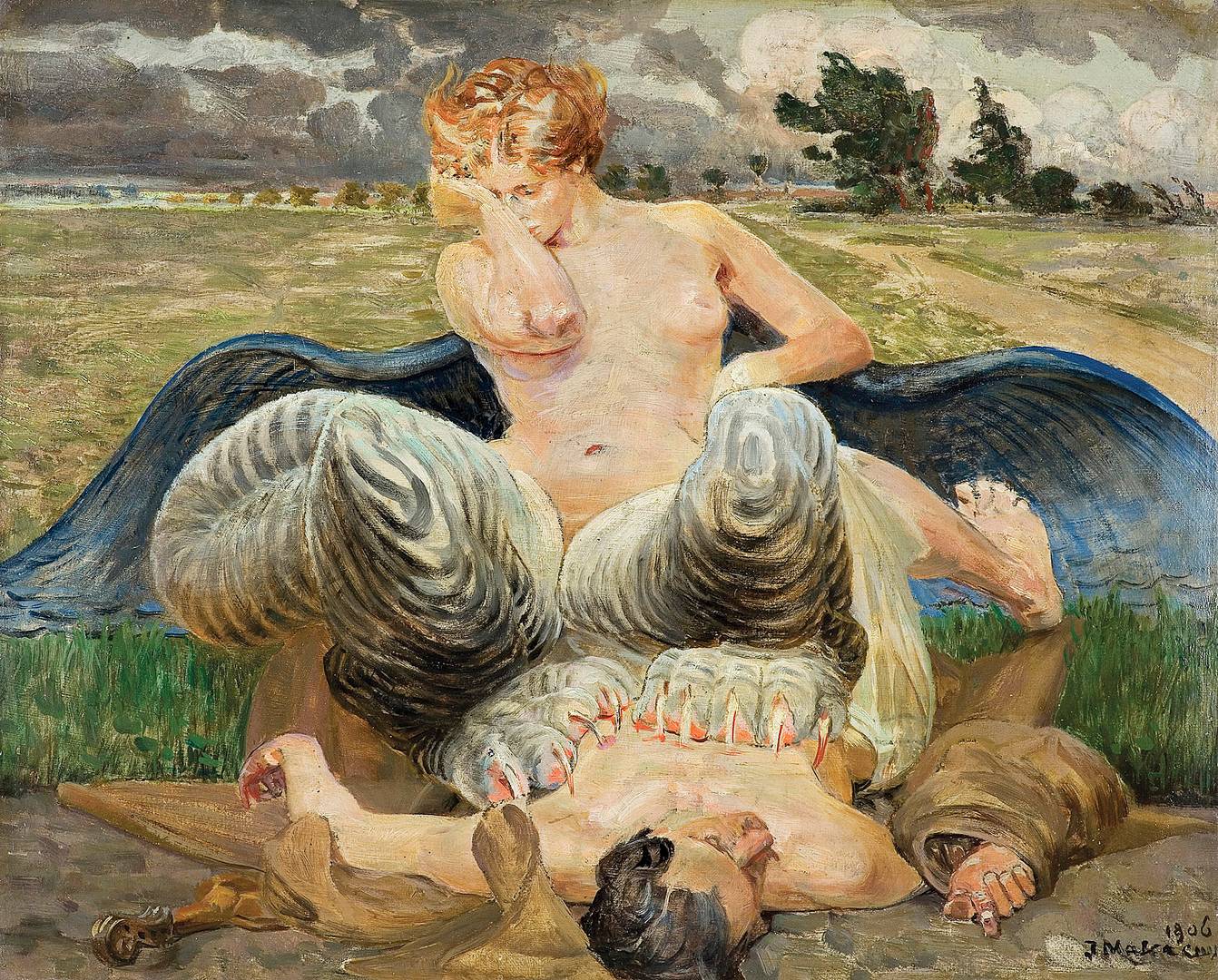 Яцек Мальчевский. Художник и Химера. 1906