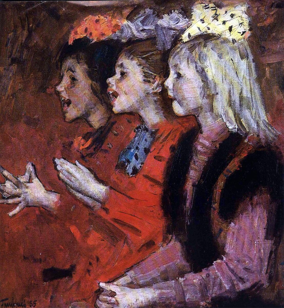 Сергей Григорьев. Весёлые зрители. 1955