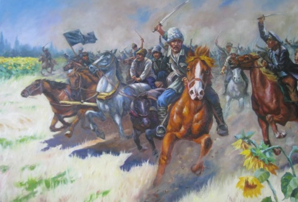 Худ.Войцех Коссак.Армия Махно в гражданской войне.