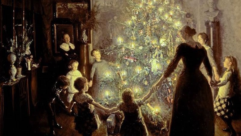 Вигго Юхансен. Счастливое Рождество. 1891