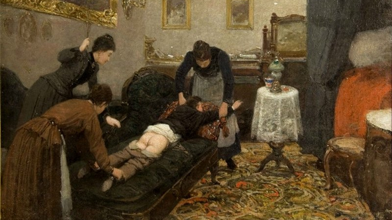 Павел Осипович Ковалевский. Порка. 1880