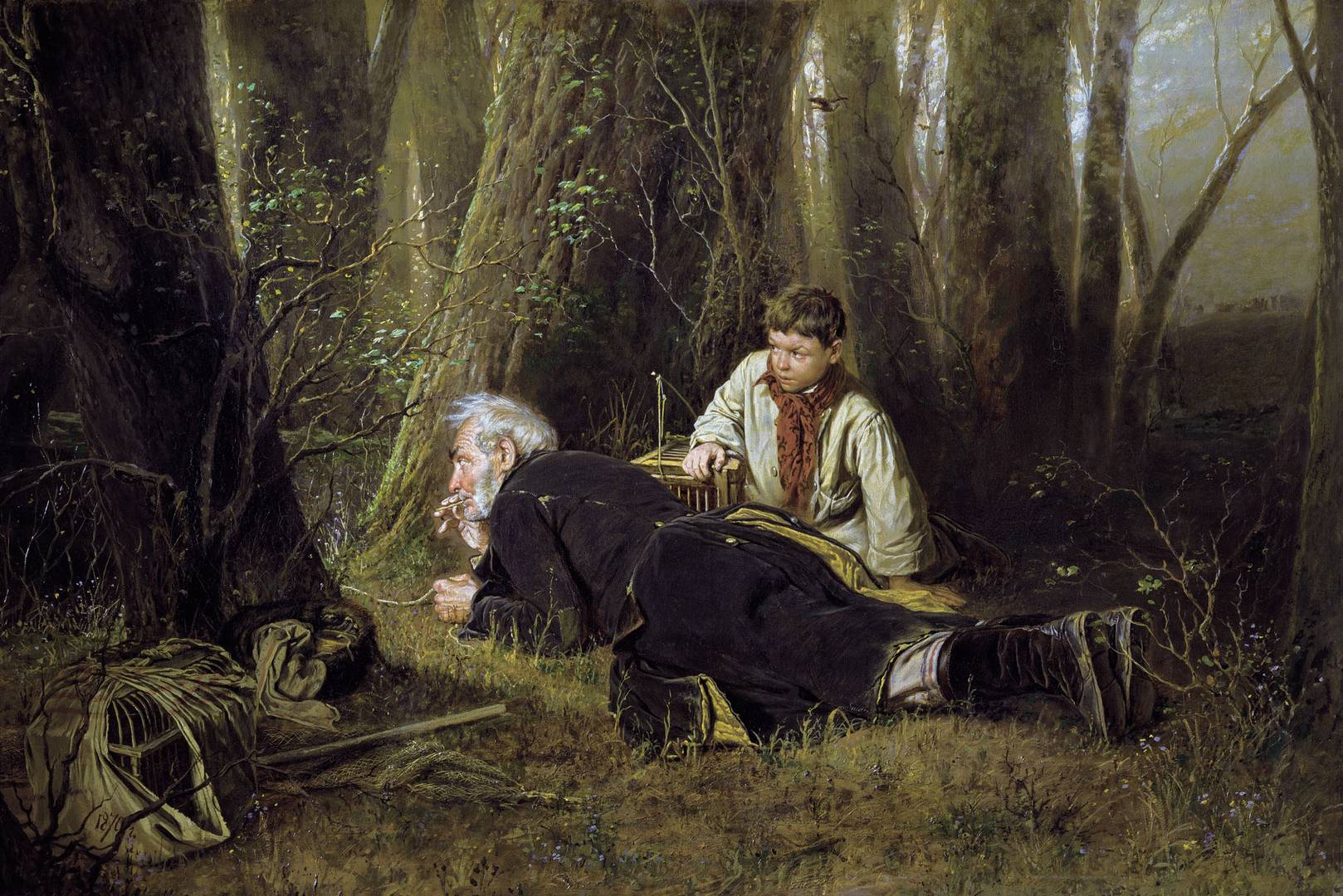 Перов Василий. Птицелов. 1870