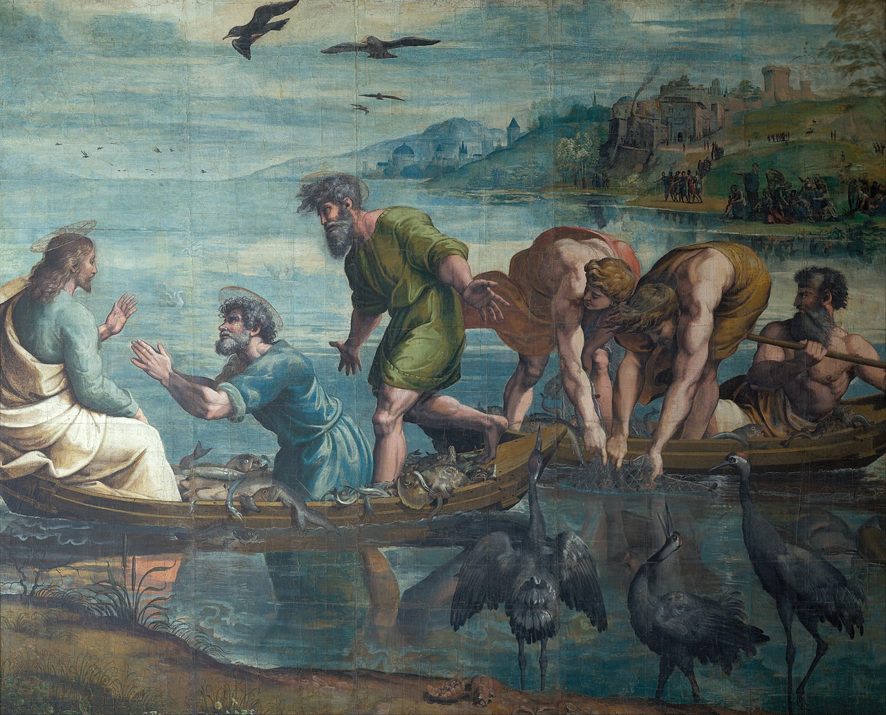 Рафаэль Санти. «Чудесный улов». 1515