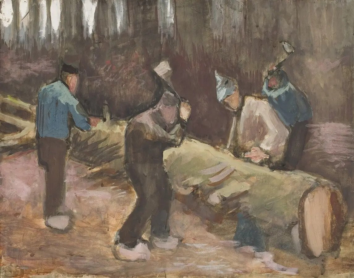Винсент Ван Гог. Лесорубы. 1884