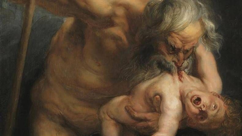 Рубенс. Сатурн, пожирающий своего сына (фрагмент). 1630-е.