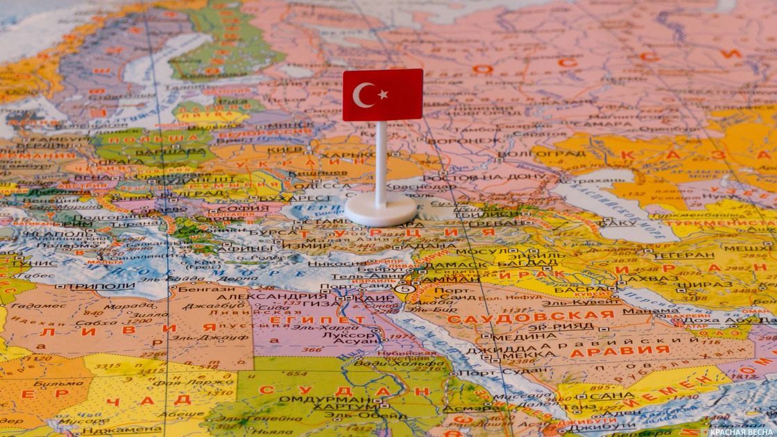 Турция на карте мира