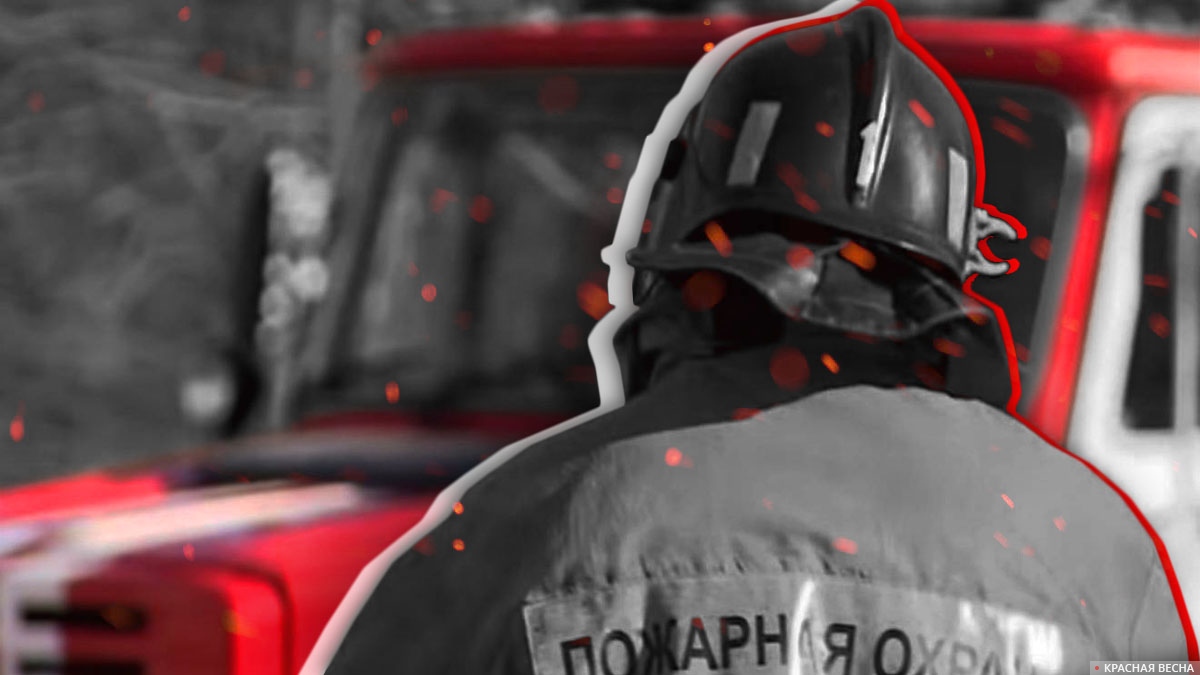 На месте пожара