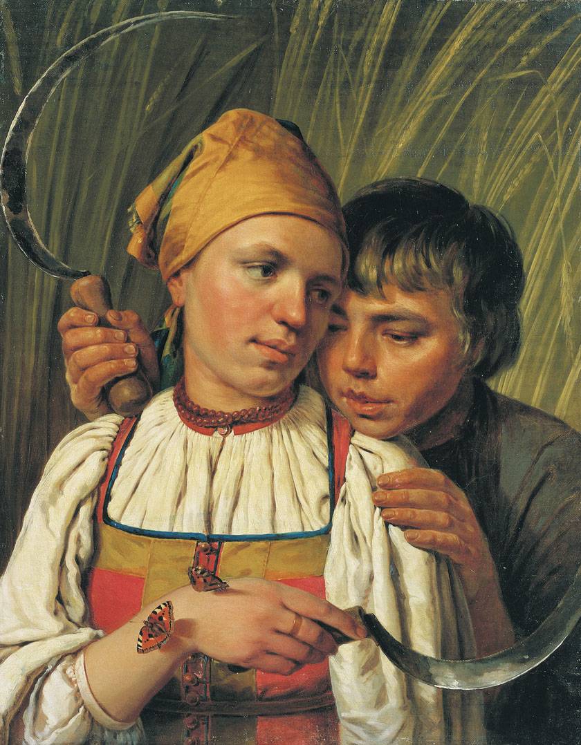 Венецианов Алексей. Жнецы. Вторая половина 1820-х