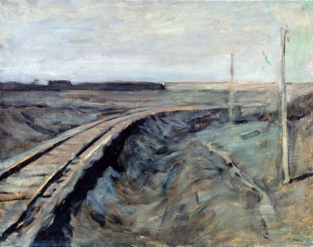 Исаак Девитан. Полотно железной дороги. 1899