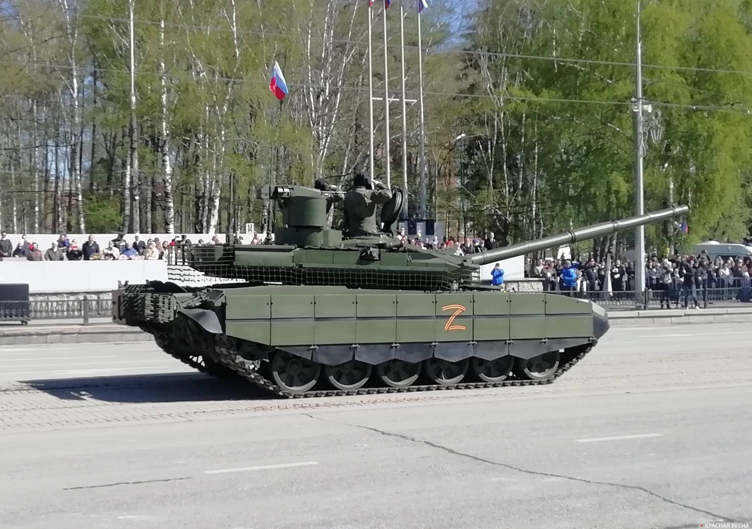 Танк Т-90М «Прорыв» на параде в честь Дня Победы. Нижний Тагил