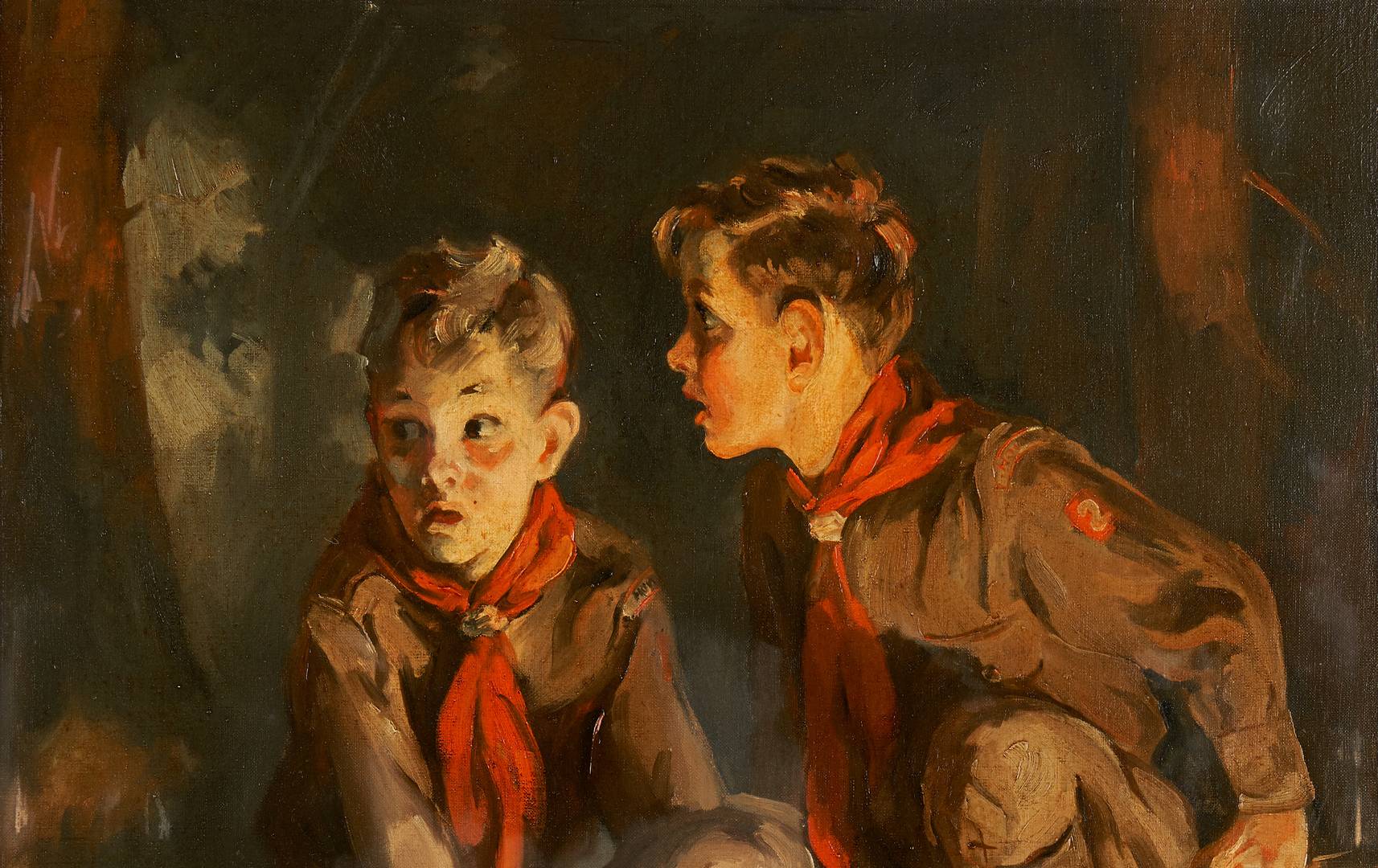Неизвестный художник. Бойскауты. Первая половина XX в.