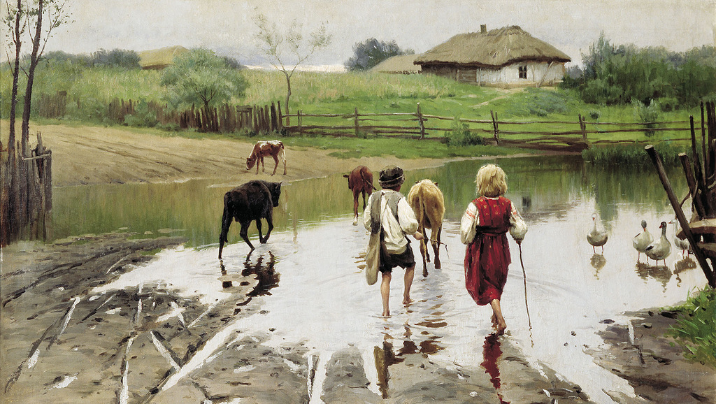 Николай Пимоненко. Брод. 1901