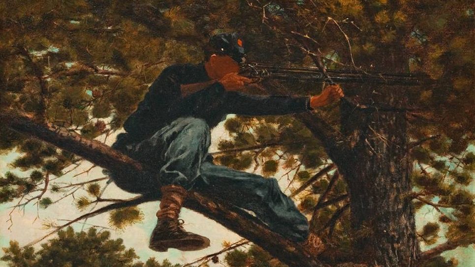 Уинслоу Хомер. Снайпер. Фрагмент. 1863