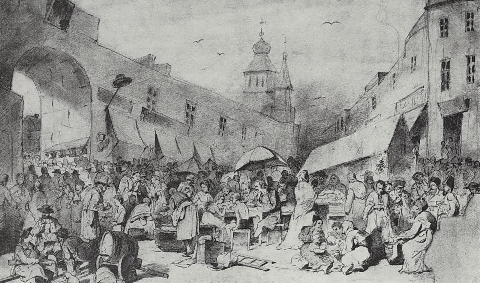 Василий Перов. Толкучий рынок в Москве. 1868
