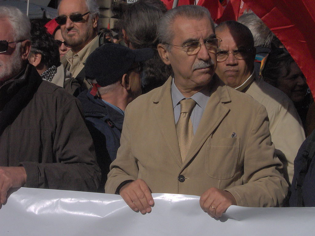 На митинге в Риме. 2007