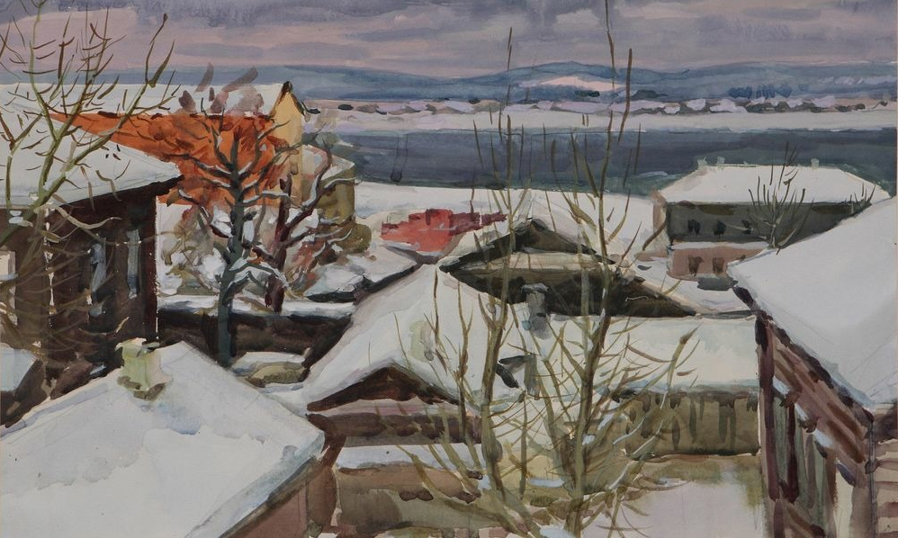 Россик И.И. Рисунок. Первый снег