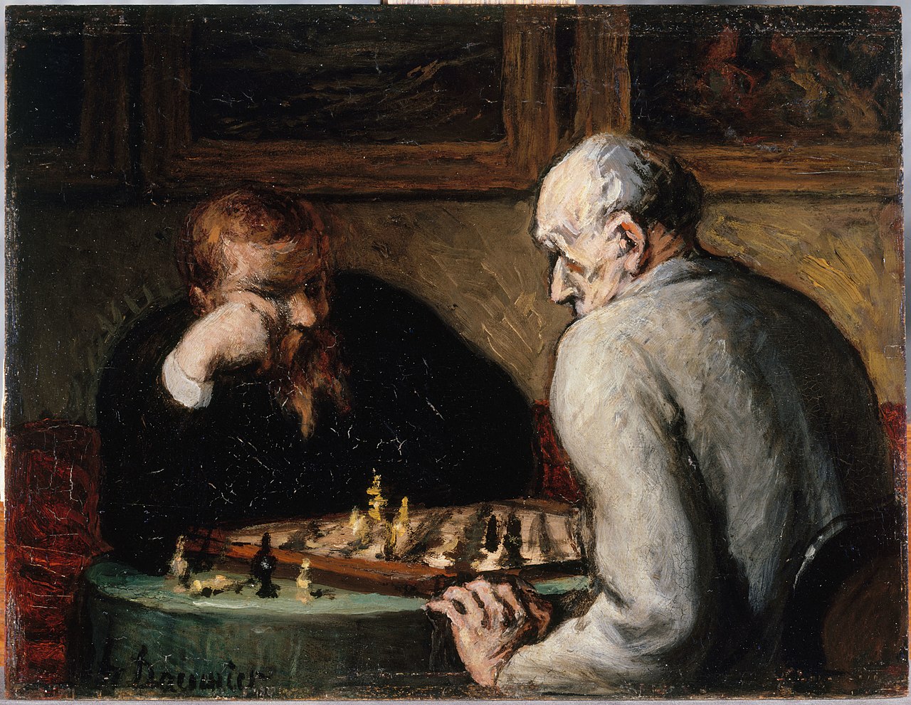 Оноре Домье. Шахматисты. 1867