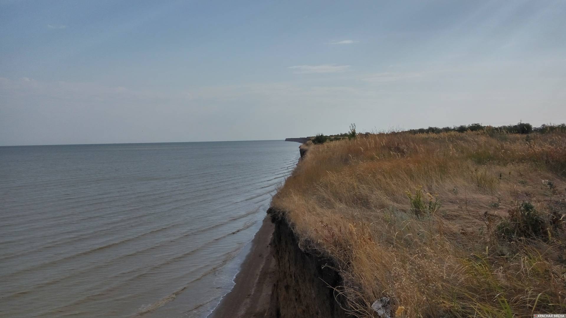 Таганрогский залив, обрыв Краснодарский край Ейск