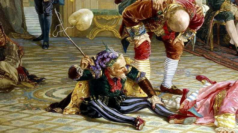 Валерий Якоби. Шуты при дворе императрицы Анны Иоанновны (фрагмент). 1872