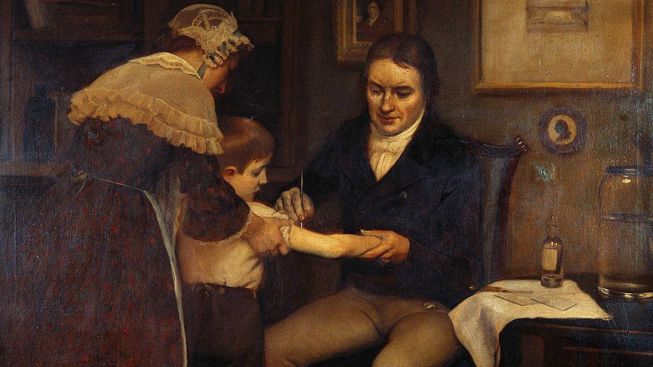 Эрнест Борд. Доктор Дженнер проводит свою первую вакцинацию в 1796 году